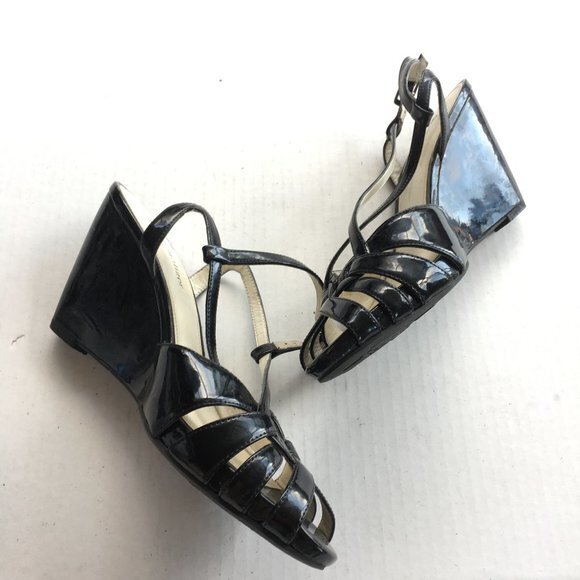 NATURALIZER "KATY" STRAPPY HIGH HEEL WEDGE SANDALS - Picture 3 of 7